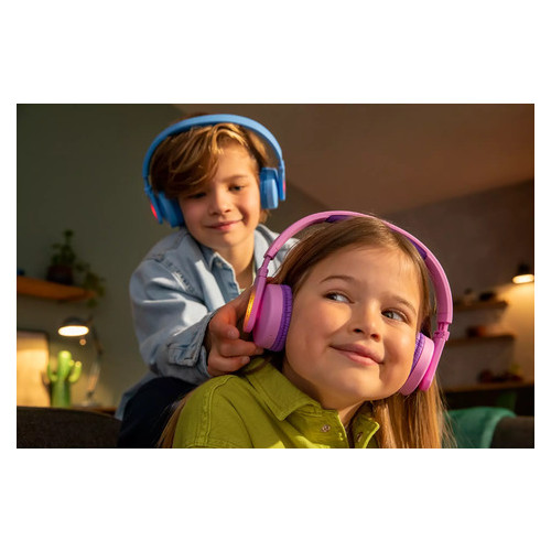 Навушники Philips Kids TAK4206 On-ear Colored light panels Wireless Mic Blue (TAK4206BL/00) фото №14