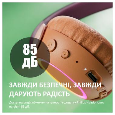 Наушники Philips TAK4200MP/00 Wireless Burgundy/Orange (TAK4200MP/00) фото №5