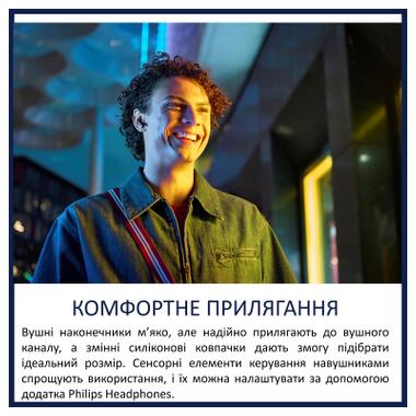 Наушники Philips TAT2000BK/00 Wireless Black (TAT2000BK/00) фото №4