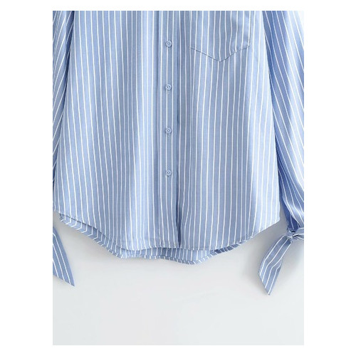 Рубашка женская Berni с завязками на рукавах Elegance (L) Голубой (58568000330) фото №8