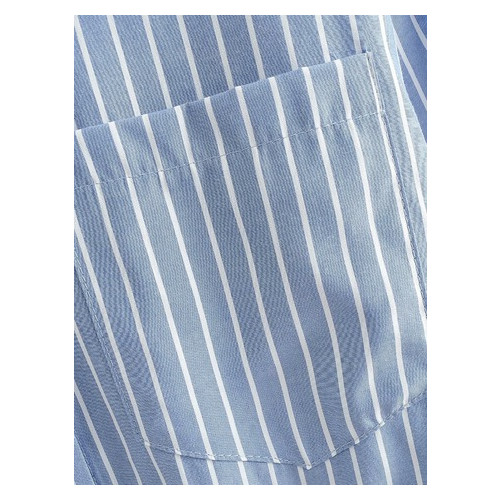 Рубашка женская Berni с завязками на рукавах Elegance (L) Голубой (58568000330) фото №5