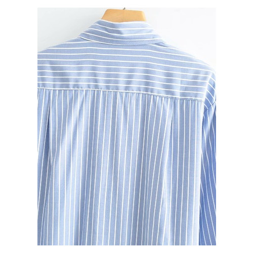 Рубашка женская Berni с завязками на рукавах Elegance (L) Голубой (58568000330) фото №9