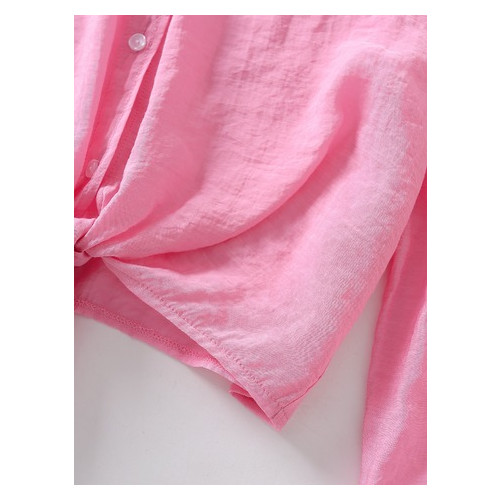 Рубашка женская Berni с завязками спереди Bow (S) Розовый (58613000328) фото №9