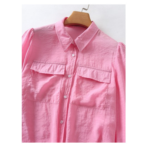 Рубашка женская Berni с завязками спереди Bow (S) Розовый (58613000328) фото №3