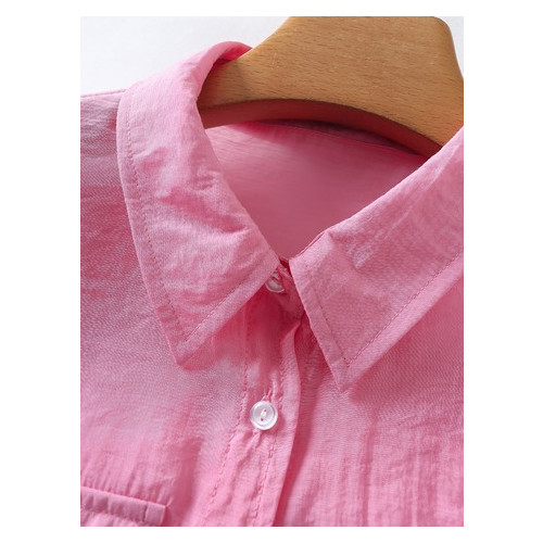 Рубашка женская Berni с завязками спереди Bow (S) Розовый (58613000328) фото №4
