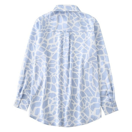 Рубашка женская Berni с отложным воротником Blue spot (L) Голубой (58661000330) фото №10