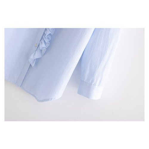 Рубашка женская Berni с рюшами Milan (S) Голубой (58658000328) фото №7