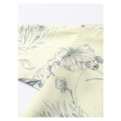 Рубашка женская Berni с цветочным узором Floral (S) МолочныйСерый (58699000328) фото №9