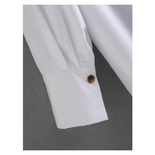Рубашка женская Berni удлиненная с золотыми пуговицами Stylish (S) Белый (58574000328) фото №4