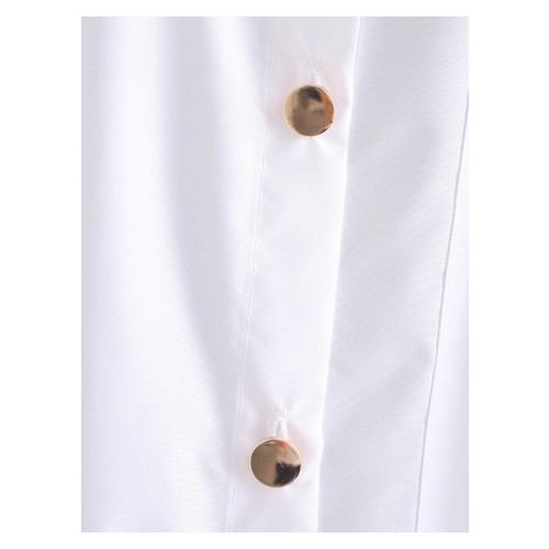 Рубашка женская Berni удлиненная с золотыми пуговицами Stylish (S) Белый (58574000328) фото №3