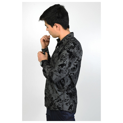 Рубашка мужская New Trend черная 3XL SKL99-369226 фото №3