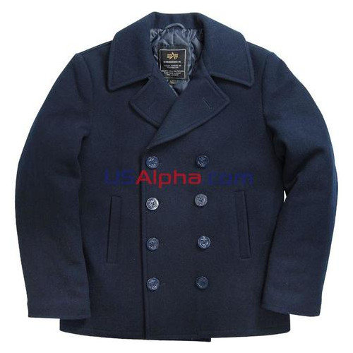 Пальто Alpha Industries USN Pea Coat 2XL Неви фото №1