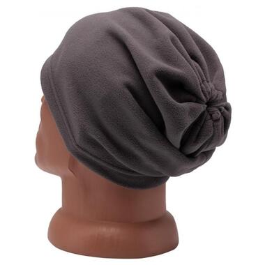 Шапка-трансформер флісова IVN: маска, шапка, шарф-бафф колір сірий (IV-H7056) фото №2