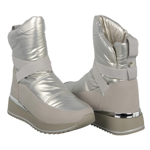 Жіночі зимові черевики на низькому Meglias 197491 Срібло 41 2999860492996 фото №4