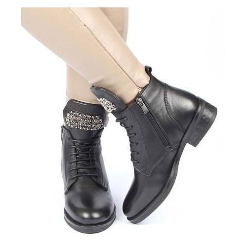 Жіночі зимові черевики на низькому ходу Mario Muzi 301441, Чорний, 37, 2999860349610 фото №1