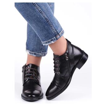 Жіночі черевики на низькому ході у Anemone 19904, чорні , 40, 2999860276817 фото №7