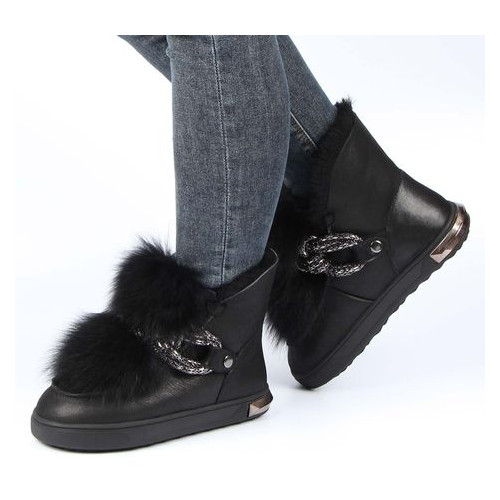 Женские зимние ботинки на низком ходу MM8 195531, Черный, 39, 2999860344899 фото №2