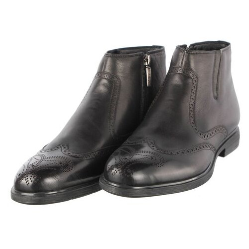 Чоловічі зимові класичні черевики Lido Marinozzi 291918, Чорний, 41, 2973310143560 фото №4
