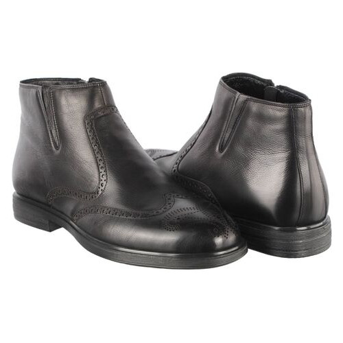 Чоловічі зимові класичні черевики Lido Marinozzi 291918, Чорний, 41, 2973310143560 фото №1