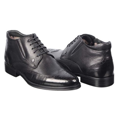 Чоловічі зимові класичні черевики Marco Pinotti 195467, Чорний, 44, 2999860340174 фото №2