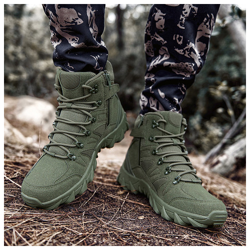 Черевики тактичні Lesko GZ702 Green р.44 чоловіче дихаюче військове взуття taktical фото №6
