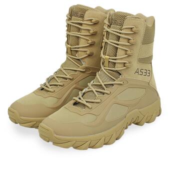 Тактичні черевики Lesko 6671 A533 Sand Khaki р.39 tactical демісезонне армійське взуття (маломерят) фото №1