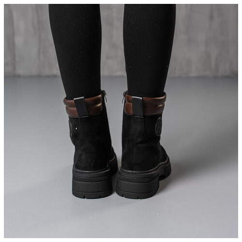 Черевики жіночі зимові Fashion Zsa 3804 36 розмір 23.5 см Чорний фото №8