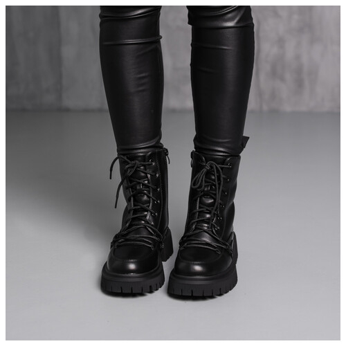 Черевики жіночі зимові Fashion Echo 3889 36 розмір 23,5 см Чорний фото №3