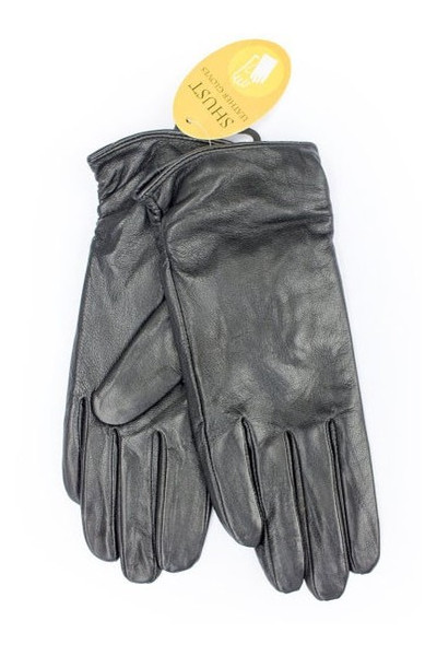Черные кожаные женские рукавички Shust Gloves 6,5-7 (111495) фото №1
