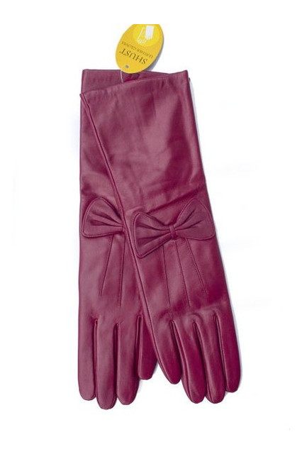 Женские кожаные длинные рукавички Shust Gloves 726 M фото №1