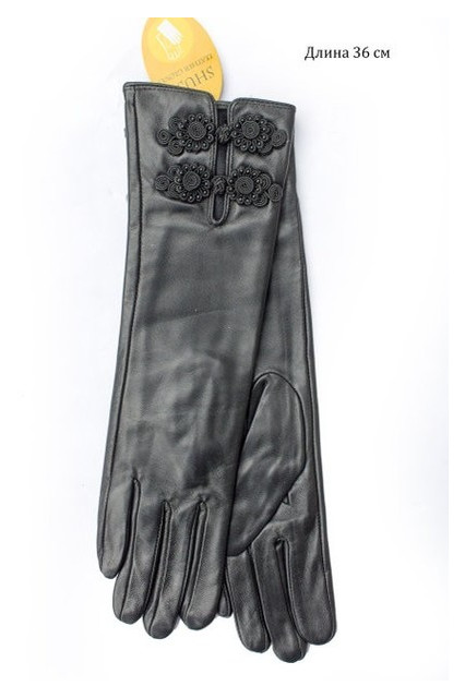 Женские кожаные длинные рукавички Shust Gloves 847 7,5-8 фото №5