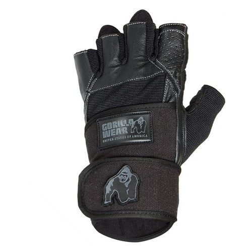 Рукавички Gorilla Wear Dallas Wrist Wrap Gloves Black XL (4384301926) фото №1