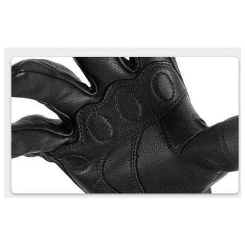 Рукавички мотоциклетні шкіряні із захистом кісточок SUOMY XL для сенсорних екранів чорний фото №4