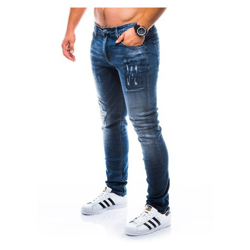Брюки мужские джинсовые P768 - тёмно-синие - Ombre Ombre 34 (379721) фото №3