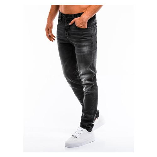 Брюки мужские джинсовые P862 – черные - Ombre Ombre M Черный (381233) фото №3
