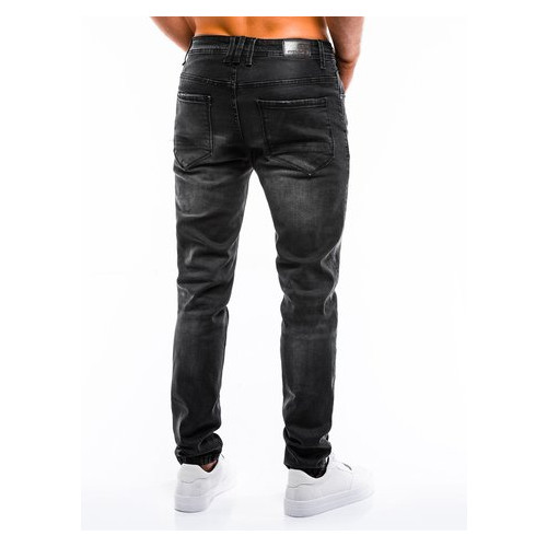 Брюки мужские джинсовые P862 – черные - Ombre Ombre M Черный (381233) фото №6