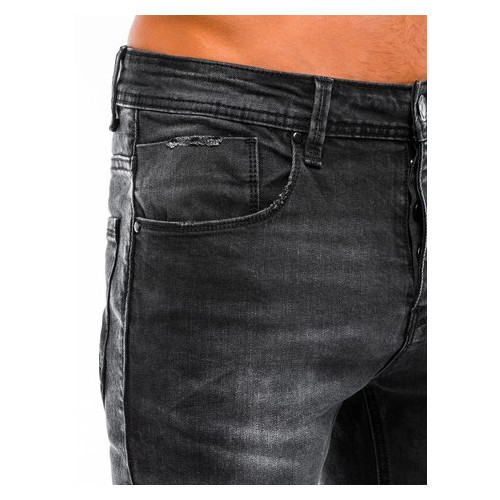Брюки мужские джинсовые P862 – черные - Ombre Ombre M Черный (381233) фото №5