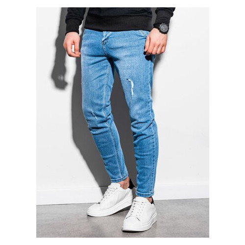 Мужские джинсовые штаны P953 - светло-синий - Ombre Ombre S Синий (464546) фото №1