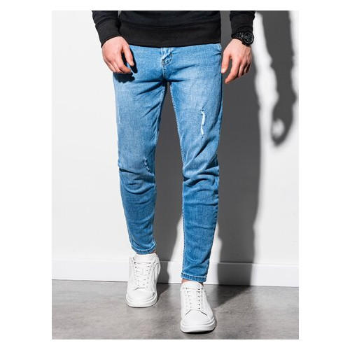 Мужские джинсовые штаны P953 - светло-синий - Ombre Ombre S Синий (464546) фото №3