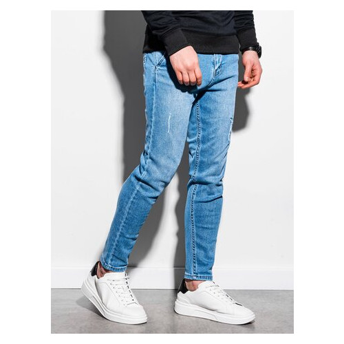Мужские джинсовые штаны P953 - светло-синий - Ombre Ombre S Синий (464546) фото №2
