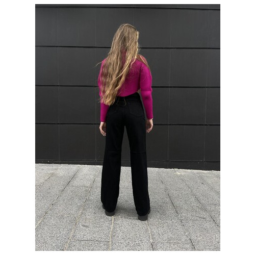Женские джинсы палаццо черные  (163370096625) фото №5