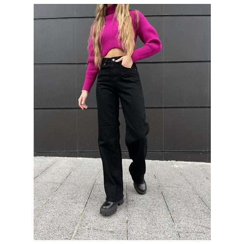 Женские джинсы палаццо черные  (163370096625) фото №1