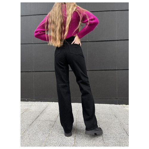 Женские джинсы палаццо черные  (163370096625) фото №3