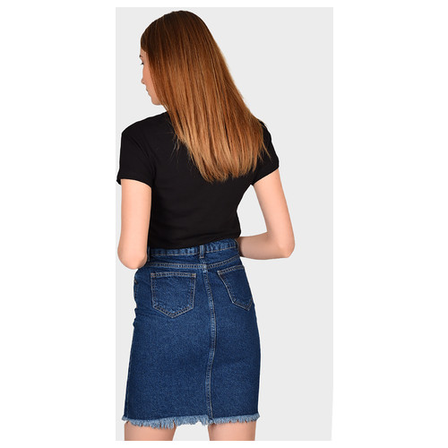 Юбка женская New trend джинсовая синяя SKL99-372675 фото №3