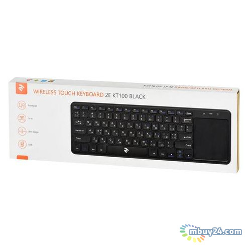 Клавіатура 2E KT100 WL Black (2E-KT100WB) фото №8