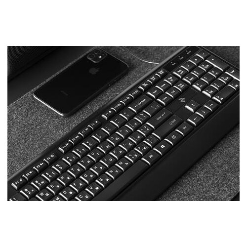 Клавіатура 2E KS130 Black (2E-KS130UB) фото №6