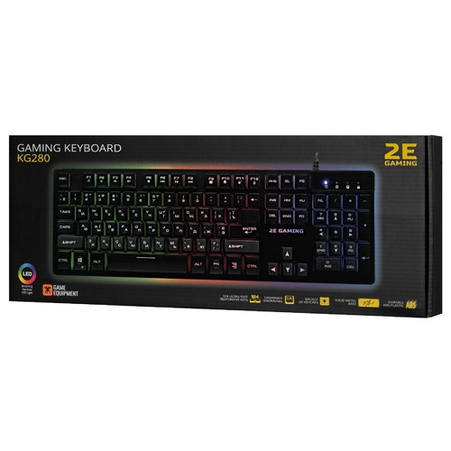 Клавіатура 2E Gaming KG280 LED Ukr (2E-KG280UB) Black USB фото №8