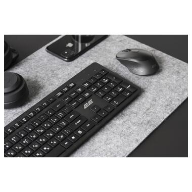 Клавіатура 2E KS260 WL EN/UKR Black (2E-KS260WB) фото №2