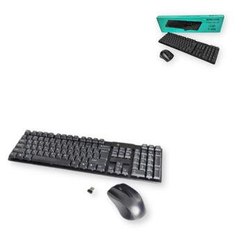 Клавіатура бездротова Jedel TJ-808+миша USB діапазон 10 м чорний (AM-2964_406) фото №1