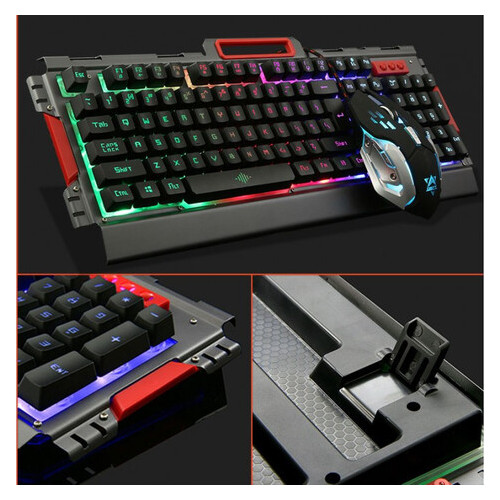 Комплект клавиатура + мышь игровая K33 Led подсветка (55500888) фото №3